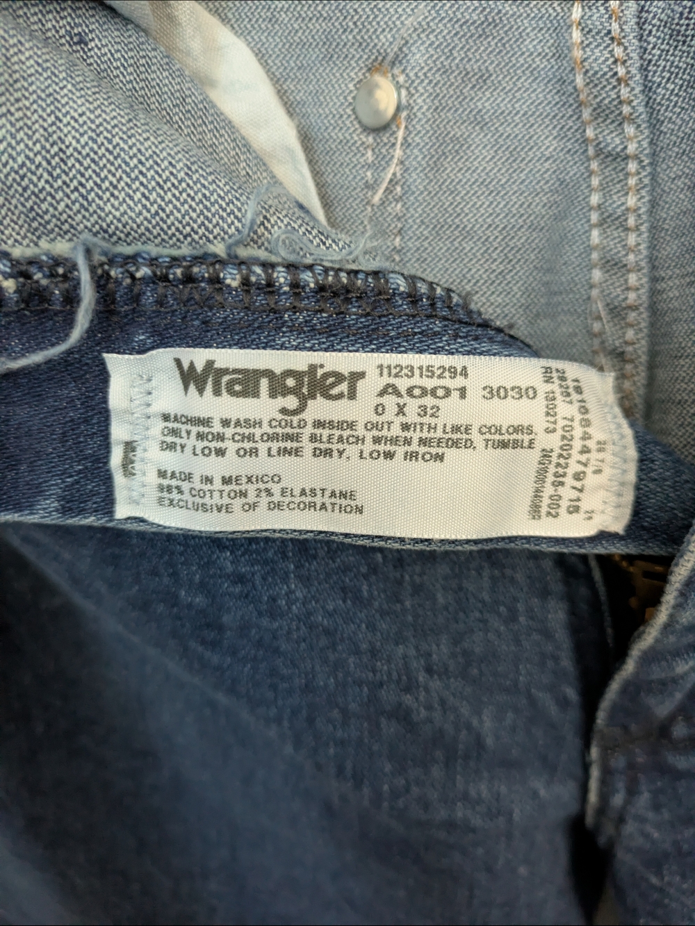 Wrangler Women's cowboy slim leg jeans Classic Blue Size 0 - Picture 3 of 3